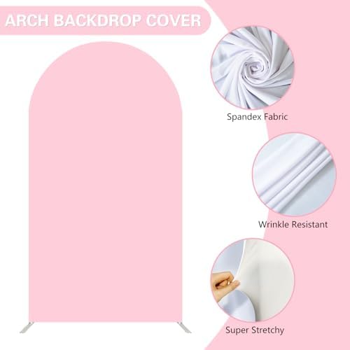 Arch Backdrop Cover, Little Honey is On The Way Baby Shower, Spandex Double-Sided Arch Cover Sweet Bee Birthday Party Ceremony Decorations (Beige,4FT) - Image 4