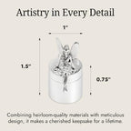 Tooth Fairy 925 Sterling Silver First Curl & Tooth Keepsake Box - Image 7