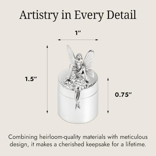 Tooth Fairy 925 Sterling Silver First Curl & Tooth Keepsake Box - Image 7