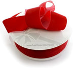 2" Velvet Ribbon Single Sided Soft Plush Luxury Craft Trim for Hair Bows Sewing Gift Wrapping Decorations Floral Arrangements and DIY Projects (Red, 25 Yards) by AKSquared