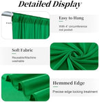 20ft x 12ft Green Backdrop Curtains for Parties, Wrinkle Free 4 Panels Photo Backdrop Drapes Back Drop Cloth for Wedding Birthday Photography Background Decor - Image 2