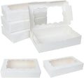 5-20pcs Gift Boxes With Window Birthday Party Chocolate Candy Cookie Gift Packaging Wedding Supplies Baby Shower Christmas Decor (White,20Pcs) by Unknown