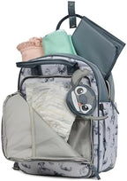 Disney Diaper Bag Backpack with Changing Pad Stich – 16” Nylon Baby Bag for Parents, Insulated Bottle Holders, Multiple Storage Pockets - Image 5