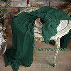 20 Pack Cheesecloth Table Runner - 17x108 Inch Emerald Green Boho Gauze Cheese Cloth Table Runners for Baby Bridal Shower Decoration Wedding Party Summer Garden Farmhouse - Image 6