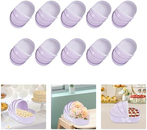 Cradle Gift Box Set Decorative Paperboard Shower Favor Boxes Multicolor 10 - Image 6
