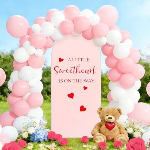 Hunnmingre a Little Sweetheart is on the Way Arch Backdrop Cover Decor - Image 6