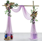 Pack of 2 Wedding Arch Drape Panel Fabric 30" x 100ft - Orchid - Image 2