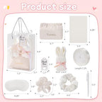 55-Piece Baby Shower Game Winner Prize Set, Including Hair Ties, Eye Mask, Makeup Bag and Gift Bag, Suitable for Baby Shower Game Prizes, Weddings and Bridal Shower Gifts (White) - Image 4