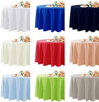 Fokitut 2 Pack Waterproof Round Tablecloth, 108 Inch, Stain Resistant and Wrinkle Polyester Table Cloth, Fabric Table Cover for Kitchen Dining, Wedding, Party, Holiday Dinner-Gold - Image 7