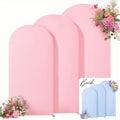 Pink and Blue Arch Backdrop Cover 7.2FT 6.6FT 6FT Arch Covers Stretchy Backdrop Set of 3, Gender Reveal Arch Cover Spandex Fitted Fabric Arch Covers for Boy or Girl Party Birthday Baby Shower Decor by Tao-GePartyDecorations