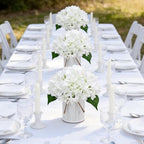Ivory White Flower Table Centerpieces,Set of 6, Hydrangeas - Image 4
