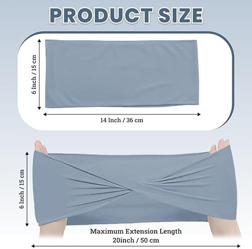 MDS Pack of 50 Spandex Chair Sashes Without Slider Buckles – Dusty Blue - Image 2