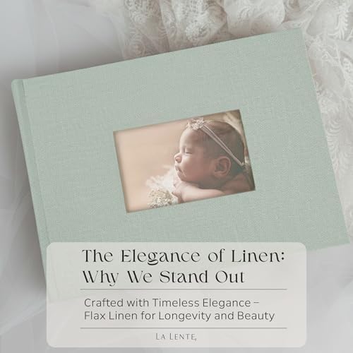 Premium Scrapbook Album with Window and Writing Space – 60 Pages holds 200 Photos of Different Sizes – Wedding, Baby, Travel & Family Memories – 11.4" x 8.6" - Powder Blue - Image 2