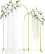 Metal Arch Backdrop Stand 7.2FT+6FT: Wedding Arch Frame for Ceremony Balloon Arch Stand for Birthday Anniversary Wedding Party Baby Shower by Unknown