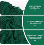 Pesonlook 60 PCS Emerald Green Chair Sashes Cheesecloth Sashes Rustic Chair Decorative Bows Designed ChairCover for Wedding Banquet Party Aisle Home Kitchen Decoration (16 x 70 inch) - Image 3