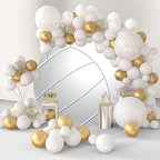 White Volleyball Round Backdrop Cover Volleyball Photography Backdrop Volleyball Sports Themed Birthday Party Decoration Outdoor Sports Events Club Photo Shoot Studio Props 6.5x6.5ft - Image 3
