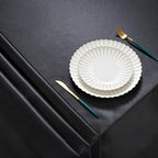 6 Pack Square Satin Table Cover, 52 x 52 Inches, Black - Image 3
