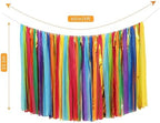 PapaKit 5ft Extra Large Colorful Streamer Fringe Party Backdrop 5ft | Ready to Hang | Vibrant Festive Rain Curtains for Birthday, Fiesta Party Decorations, High-Density Photo Booth Background - Image 3
