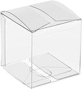 Lucky Monet 25/50/106 Packs Clear Gift Boxes, Clear PET Plastic Boxes Transparent Packing Box Favor Square Boxes for Thanksgiving, Christmas, Wedding, Party, Birthday, Candy, Coffee & Tea, Jewelry by LuckyMonet