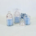 Lunaura 12 pcs Scented Baby Powder Blue Glass Baby Bottle Container Candles, Palm Wax Candle, Baby Shower Gifts, Decorative Accent, Home Décor, Memory Keepsake, Party Favors, Centerpieces by MEGA+FAVORS