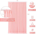 10 Panels Blush Pink Backdrop Curtain for Parties Wedding Wrinkle Free Pink Photo Curtains Backdrop Drapes Fabric Decoration for Baby Shower Birthday Party 50ft(W) x 10ft(H) - Image 5