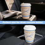 50 Pack 16oz Blue Bow Disposable Coffee Cups with Lids & Sleeves – Premium Paper for Mother's Day,Baby Shower,Birthday,Wedding,Brunch, Cafés,Party Supplies - Image 7