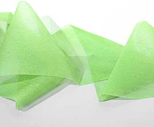 Anderson's Lime Gossamer Wedding Decorating Fabric, 4 Inches x 100 Yards - Image 2