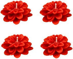 Giftsupstore Wedding Favor Guest Bulk – 100 Set of Scented Lotus Shaped Candle Party Favors – Custom Baby Shower Gifts, Bridal Shower & Personalized Bachelorette Party Favors for Adults - Red by GiftUp