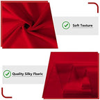 10ft x 10ft Red Backdrop Curtain for Party/Valentine's Day, 5ftx10ft, 2 PCS - Image 5