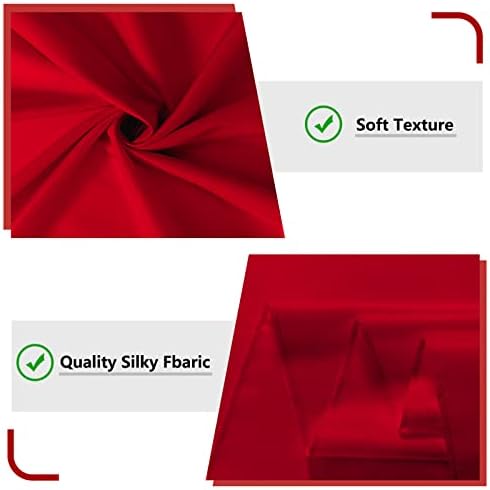 10ft x 10ft Red Backdrop Curtain for Party/Valentine's Day, 5ftx10ft, 2 PCS - Image 5