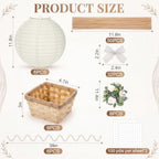 8 Sets Hot Air Balloon Table Centerpieces, Paper Lantern Decor - Image 3