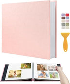 Large Photo Album Self Adhesive Scrapbook Album for 4x6 5x7 8x10 Pictures DIY Photo Book for Wedding, Anniversary, Christmas, Baby Shower, Ideal for Preserving Precious Moments by HoneyTolly