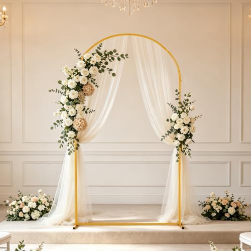 7.2FT Metal Wedding Arch Backdrop Stand for Party, Balloon Arch Stand - Image 6