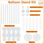 Balloon Column Stand Set of 4, Adjustable Balloon Tower Pillar Kit for Wedding Decorations, Reusable Metal Balloon Stand with Floor Base for Party and Graduation Events - Image 6