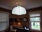 Large White Hanging Paper Lanterns Paper Lamp Shade, 2Pcs, 18inch - Image 6