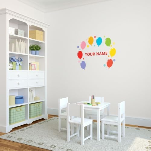 Oliver's Labels Premium Name Wall Decals - Matte Finish Personalized Wall Art for Kids' Rooms & Nurseries (Party) - Image 2