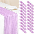 Showgeous 20 Pack Lilac Purple Cheesecloth Table Runner, 17 x 108 Inches by Showgeous