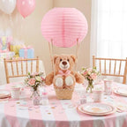 Sosation 6 Sets Hot Air Balloon with Bear Stick Glue Gun, Pink - Image 5