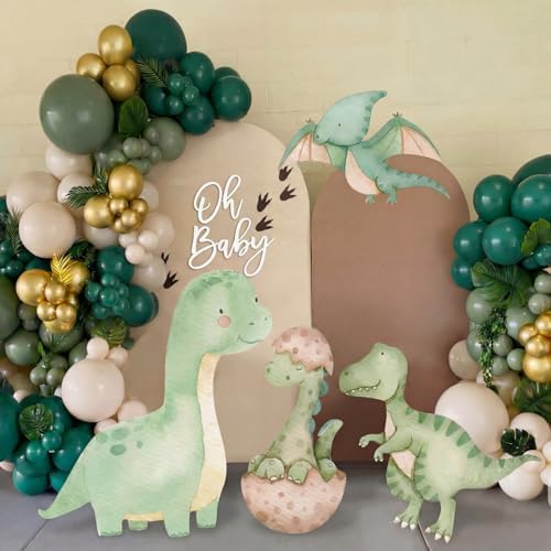 4 Pcs Large Dinosaur Cutouts Cardboard Baby Shower Decor by Unknown