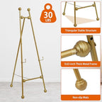 Heavy Duty Large Easel Stand for Mirror Display Wedding Sign(Gold 47'') - Image 3