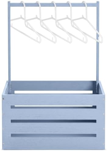 Suzile Baby Shower Crate Wooden Closet Baby Basket Gift,Haze Blue by Suzile