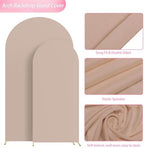 Wokceer Arch Backdrop Cover 7.2FT, 6FT Nude Arch Covers Stretchy Backdrop - Image 5