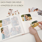 Vienrose Scrapbook Photo Album, 12x12 Inches, 100 Pages, White - Image 5