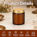 24 Pack 6 oz Mahogany & Teakwood Scented Soy Candles, Bulk Glass Jar Aromatherapy Candles, Long Lasting Soy Wax Candles for Home, Wedding, Party & Stress Relief - Image 3