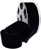 Morex Ribbon 01250/10-725 Nylvalour Swiss Velvet Nylon Ribbon, 2-Inch by 11-Yard, Black by MorexRibbon