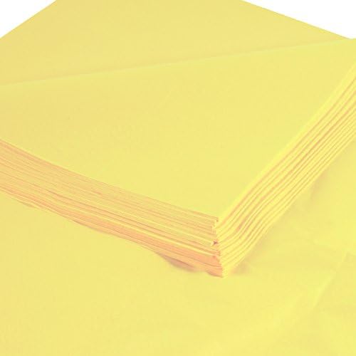 Aviditi Premium Tissue Paper Gift Wrap, 20" x 30", Yellow, Bulk Pack (480 Sheets per Case), Perfect for Gift Wrap, Holidays, Birthdays, Crafts, DIY Projects, and Decorations by Aviditi