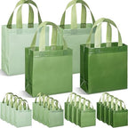 Wesnoy 36 Pcs Woven Gift Bags, Reusable Pastel Tote with Handles by Wesnoy