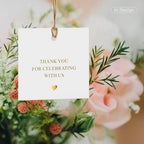joycraft 50 Thank You for Celebrating with Us Tags with Gold Foil (Pack of 4) - Image 6