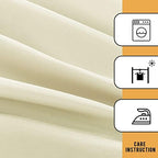 Obstal 2 Pack Table Clothes for 8 Foot Rectangle Tables, Cream - Image 5
