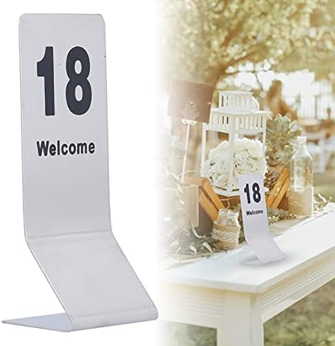 Stainless Steel Double Sided Digital Sign SEAT Card 11 to 20 Number Table Number Cards Ideal Wedding Birthday Graduation Baby Shower Engagement Party Decorations - Image 7